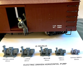 SME Platinum Series G Scale (1:24) Horizontal Pumps - Set of 3 - Comes in your choice of 45mm, 40mm, 35mm, 30mm, or 25mm. Museum Quality