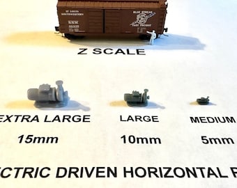 Bombas horizontales SME Platinum Series Z Scale (1:220) - Juego de 3 - Viene en su elección de 15 mm, 10 mm o 5 mm. Calidad de museo