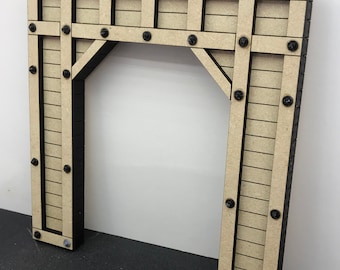 O/On30 Escala 1:48 Portal de túnel de madera de ramal: su elección, kit o un modelo RTR ya construido