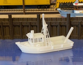 Arrastrero de pesca SME Platinum Series Escala N 1:160 SIN PINTAR - Calidad de museo