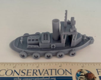31' HO Scale Harbor Tug: Model Railroad Handcrafted Custom Designed UNPAINTED