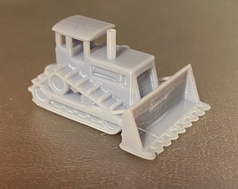 Z Scale Bull Dozer -  Qty (2) Custom Designed Model similar to a D7 Caterpillar RTR Unpainted 1:220 Scale