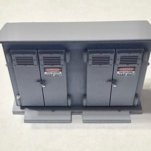 Electrical Relay Cabinet O Scale 1:48 Custom Designed Handcrafted Model Railroad Diorama