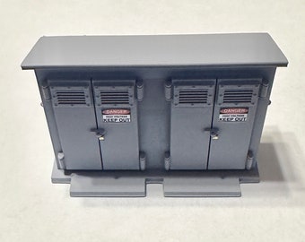 Gabinete de relé eléctrico O Escala 1:48 Diseño personalizado Modelo artesanal Diorama de ferrocarril