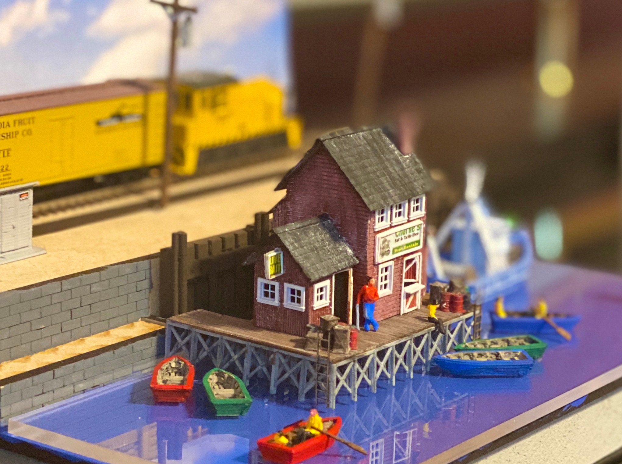 N Scale KIT Charlie's Bait & Tackle Model Railroad Train Snugg Harbor Series Etsy