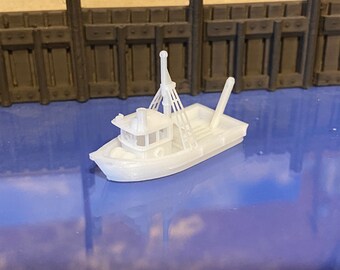Z Scale Fishing Trawler scale Model engineering Platinum Series 1:220 UNPAINTED - Museum Quality