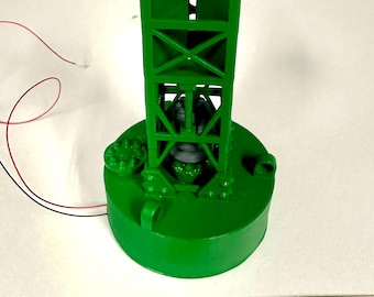 SME Platinum Series O Scale (1:48) LIGHTED FLASHING Waterline Model Channel Marker Buoy