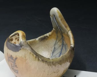 Wood-Fired Tea Cup–Appreciation of Tea Ceremony Utensils/Asian Art Collecting-Birthday or Anniversary Gift-Wabi-Sabi Teaware Dated by Artist
