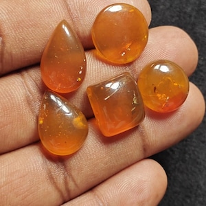 Top-Qualität Naturbernstein Glatte Mix Form Cabochon Verlieren Edelstein Lot AAA Qualität Edelsteine für die Herstellung & Verwendung von Schmuck