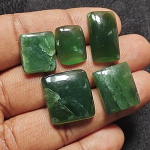 Top Quality Natural Serpentine Smooth Cushion Shape Cabochon Lose Gemstone Lot AAA Quality Gemstones For Making & Using Jewelry