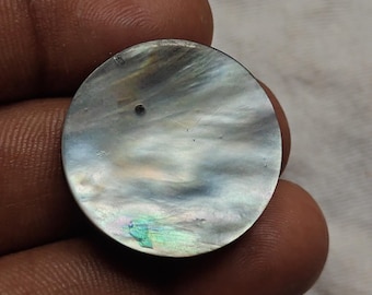 Large Natural Mother of Pearl Shell Dish W Real Iridescent Blister