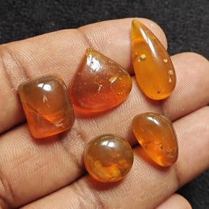 Top-Qualität Naturbernstein Glatte Mix Form Cabochon Verlieren Edelstein Lot AAA Qualität Edelsteine für die Herstellung & Verwendung von Schmuck