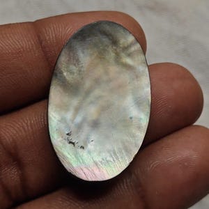 Natural Mother of Pearl Cabochons: Smooth Oval Gemstone Lot, AAA Quality