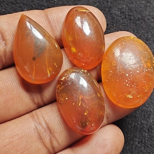 Top-Qualität Naturbernstein Glatte Mix Form Cabochon Verlieren Edelstein Lot AAA Qualität Edelsteine für die Herstellung & Verwendung von Schmuck