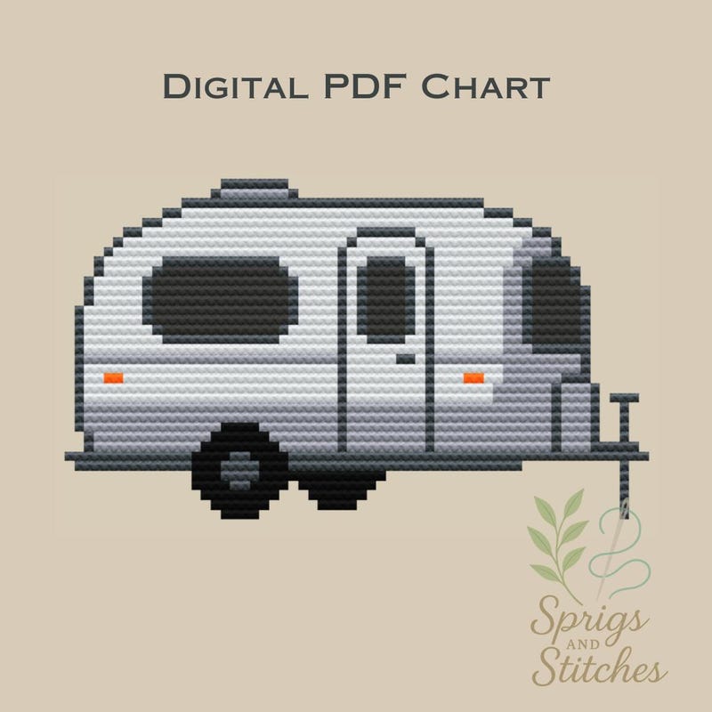 Crosstitch Rv Pattern Camper Cross Stitch - Etsy