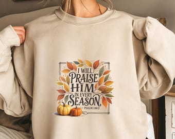 Hösttröja med kristen tröja, trosbaserade kläder, religiös hösttröja, kristen skjorta, mysig kyrkoutfit, inspirerande gåva