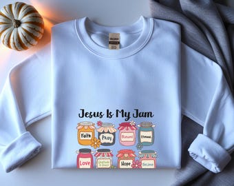 Cute Christian Sweatshirt, Faith-Based Sweater, Religious Apparel, Faith Sweatshirt, Spiritual Gift, Christian Clothing