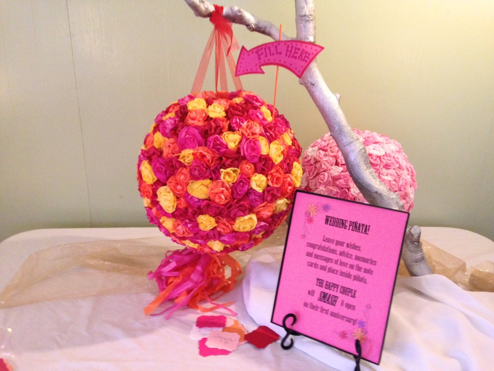 Wedding Pinata Anniversary Piñata Bridal Shower Pinatas Etsy