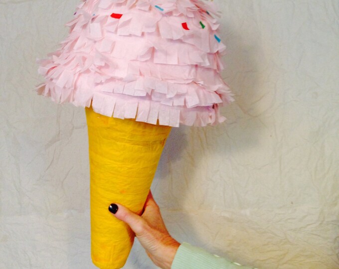 Ice Cream Cone Pinata Giant / Ice Cream Party Etsy