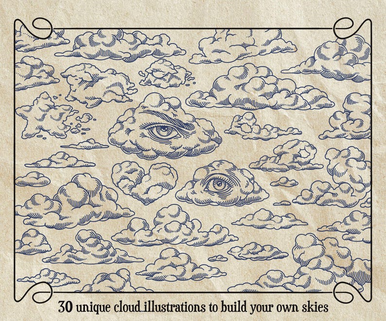Celestial Procreate Stamps – Sky Elements Brush Set | Suns, Moons ...