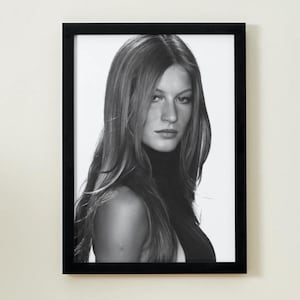 Stampa artistica digitale di Gisele Bündchen – Decorazione murale iconica della supermodella