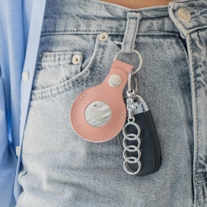Apple Airtag Hülle, Leder Airtag Hülle, Personalisierter Airtag Halter, Leder Airtag Halter, Benutzerdefinierter Airtag Schlüsselanhänger, Apple Airtag Halter