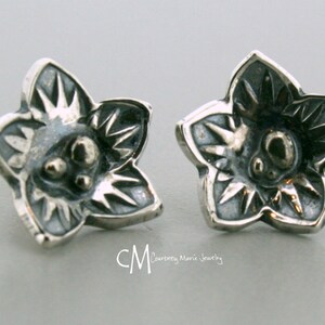 Flower Earrings - Silver Flower Earrings - Handmade Flower Earrings - Silver Flowers - Silver Earrings