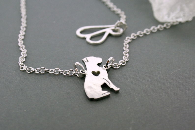 Dog silhouette necklace