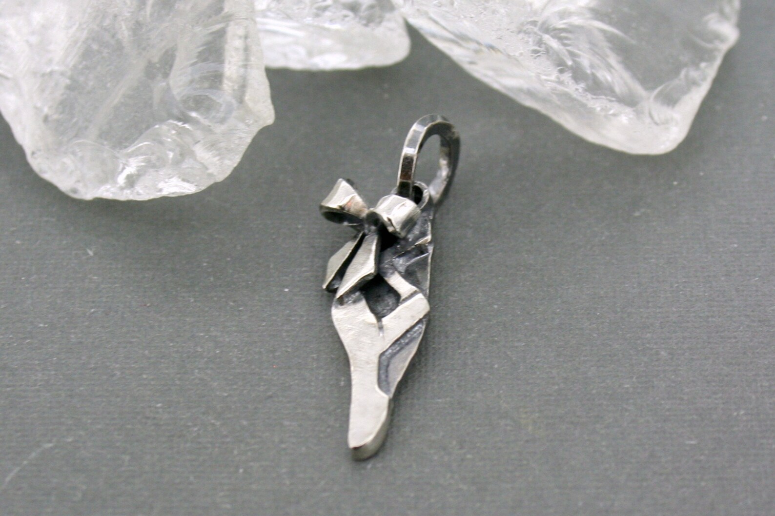 ballet shoe - pointe shoe charm - dance jewelry - ballet charm - gift for dancer - ballet charm - ballerina gift - sterling silv ballet shoe - pointe shoe charm - dance jewelry - ballet charm - gift for dancer - ballet charm - ballerina gift - sterling silv