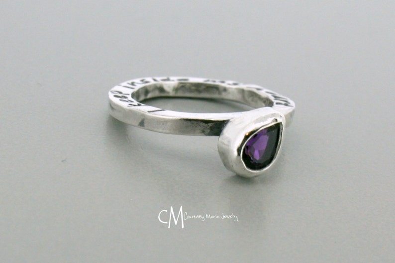 pear shaped stackable rings