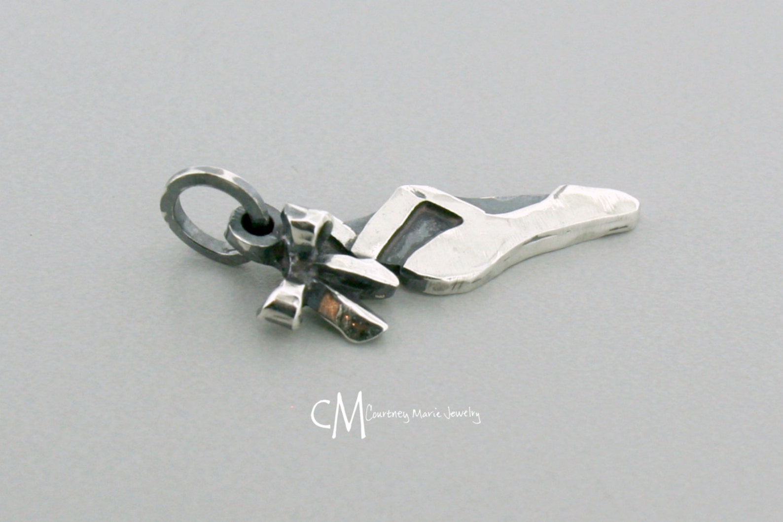 ballet shoe - pointe shoe charm - dance jewelry - ballet charm - gift for dancer - ballet charm - ballerina gift - sterling silv ballet shoe - pointe shoe charm - dance jewelry - ballet charm - gift for dancer - ballet charm - ballerina gift - sterling silv