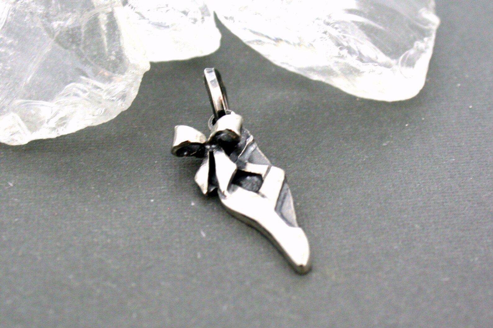 ballet shoe - pointe shoe charm - dance jewelry - ballet charm - gift for dancer - ballet charm - ballerina gift - sterling silv ballet shoe - pointe shoe charm - dance jewelry - ballet charm - gift for dancer - ballet charm - ballerina gift - sterling silv