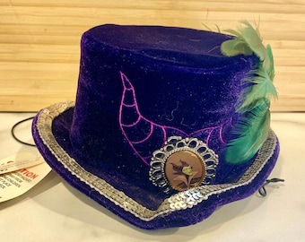 New Disney Parks Sleeping Beauty Maleficent Mini Top Hat NWT
