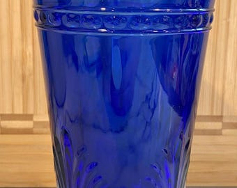 Vintage Toscany Alexandra Cobalt Blue 6" Tumber Glass