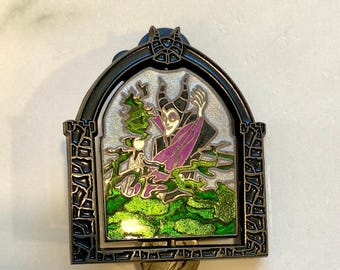 Disney Parks 2007 Maleficent & Dragon Metal Transformational Spinner Pin