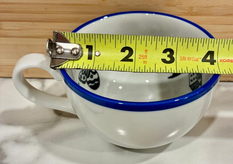 Taza de té blanca y azul con adivinación de la fortuna de Molly Hatch Fortuitous Anthropologie 2012 imagen 7