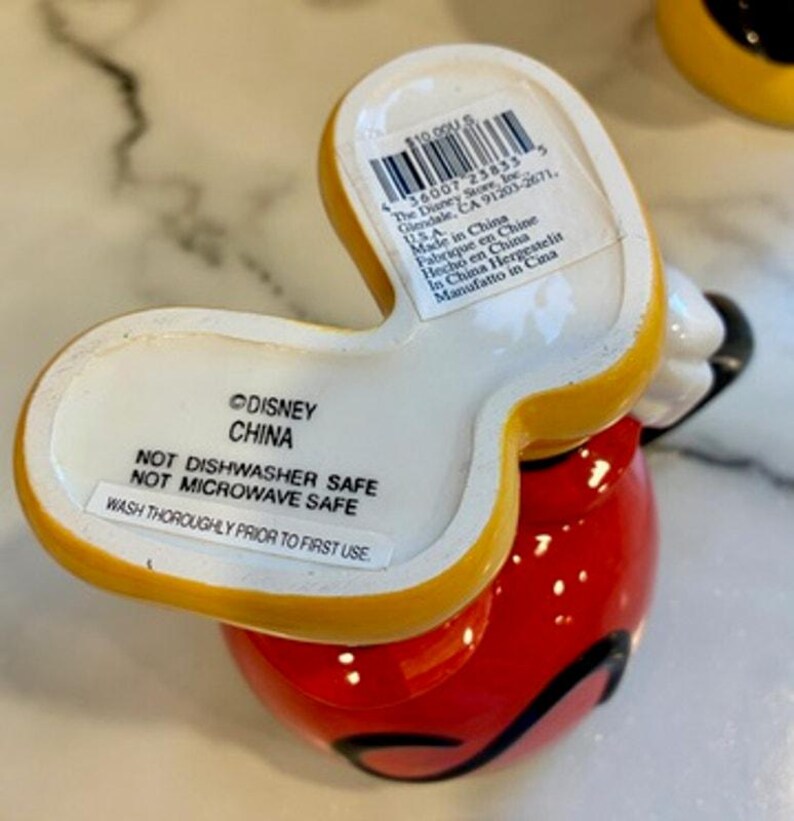 Disney Mickey Minnie Mouse 3D Feet Mug Set Disney Parks Store image 7