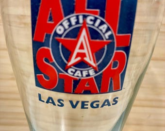 Vaso de cerveza Pilsner vintage All Star Cafe Las Vegas de 1996, 20 oz