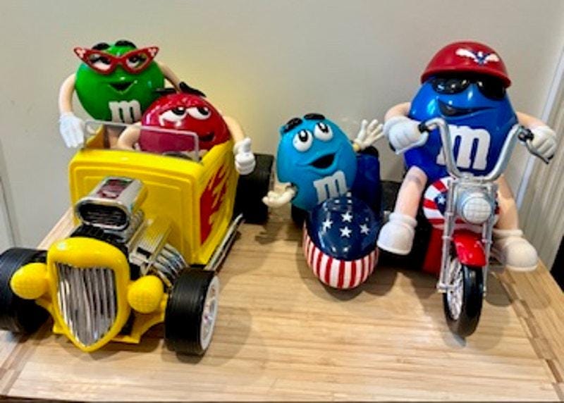 Vintage M&m Candy Dispensers - Etsy