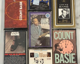 Vintage Count Basie Big Band Swing Jazz Cassette Tape Lot of 7