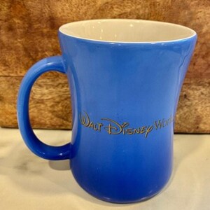 Vintage 1990s Walt Disney World 3D Mickey Mouse Blue Mug 12 Oz image 3