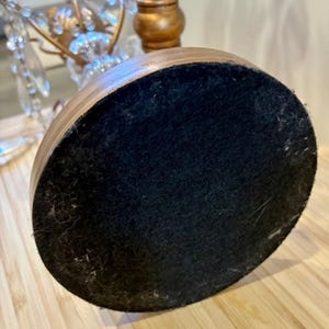 Vintage Pair Opulent Treasures Chandelier Rosette Candle Holders w Crystals image 7