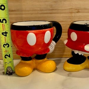 Disney Mickey Minnie Mouse 3D Feet Mug Set Disney Parks Store image 13