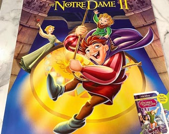Vintage Walt Disney The Hunchback of Notre Dame 2 Promo Video Poster Original