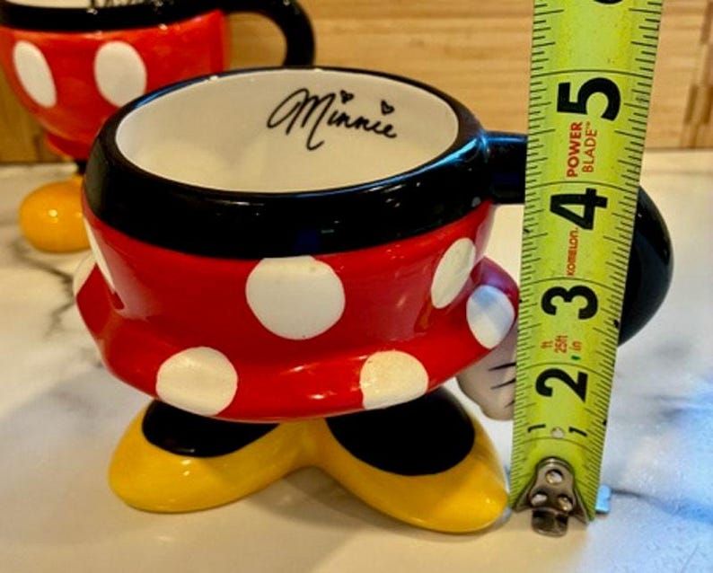 Disney Mickey Minnie Mouse 3D Feet Mug Set Disney Parks Store image 16