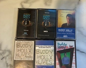 Buddy Holly The Crickets Cassette Tape Lot of 6 MCA Rock Roll Greatest Hits