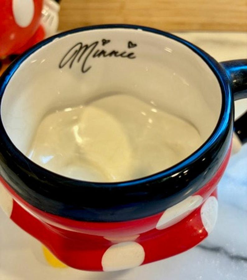 Disney Mickey Minnie Mouse 3D Feet Mug Set Disney Parks Store image 8