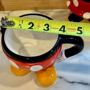 Disney Mickey Minnie Mouse 3D Feet Mug Set Disney Parks Store image 14