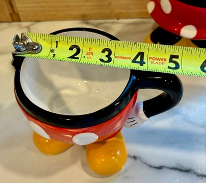 Disney Mickey Minnie Mouse 3D Feet Mug Set Disney Parks Store image 14