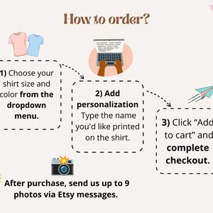 Camiseta con collage de fotos personalizado, Comfort Colors®, camiseta familiar personalizada con foto, hasta 12 fotos, regalo de recuerdo vintage imagen 6